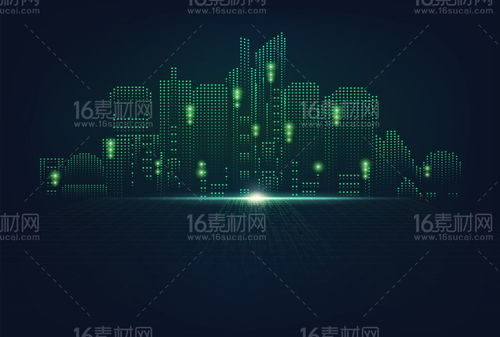 6款科技感電子信息創意背景矢量素材，點亮數字視覺盛宴